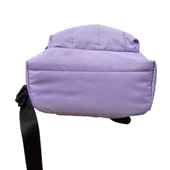 Steve Madden Bariaa Wild Nylon Padded Large Satchel Purple Backpack - Picture 8 of 12